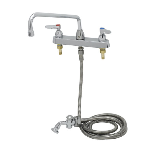 T&S  B-1172-01  Workboard Fct, 8'' Deck mt, 12'' Swing Nozzle, Side Spray