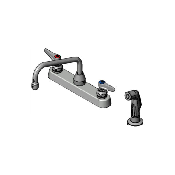T&S  B-1172-07  Workboard Fct, Deck mt, 8'' Cntrs, 8'' Swing