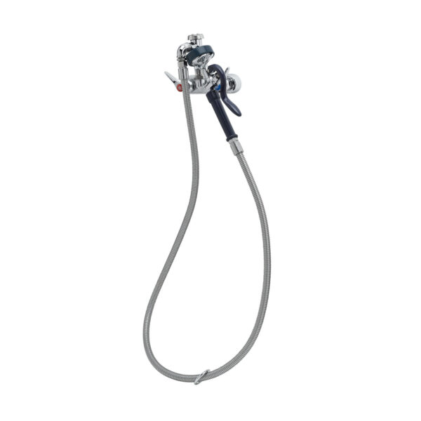 T&S  B-1193  4'' Wall mt Fct W/ B-0968, EB-0072-H Flex Hose