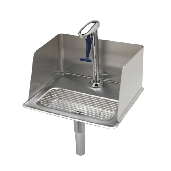 T&S  B-1235  Glass Filler Water Station, Pedestal Glass Filler, Drip Pan