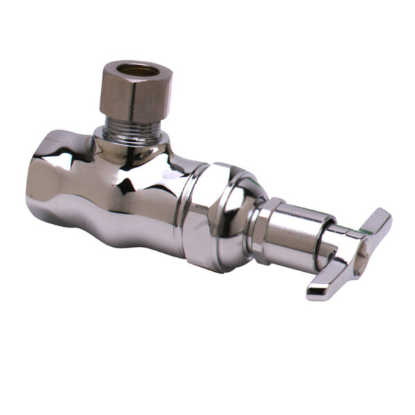 T&S  B-1342  Loose Key Angle Stop, 1/2'' NPT (F) W/Comp. Nut