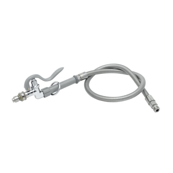 T&S  B-1412  Spray Assy, 3' SS Hose w/ Q-DFan Spray Head