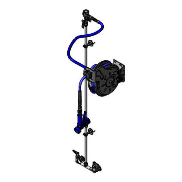 T&S  B-1433-711202QD  Hose Reel System w/ Cerama cart, MV-2516-24 w/ QD