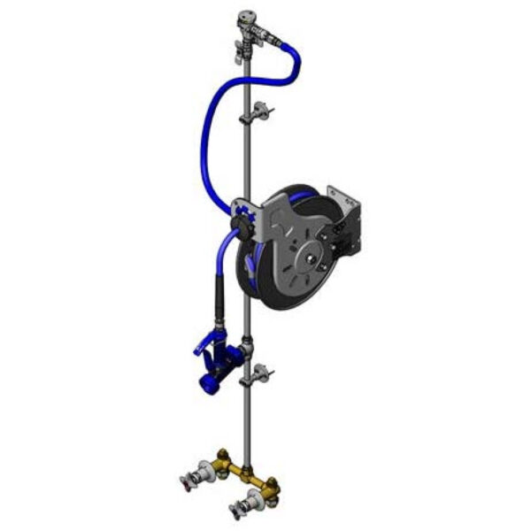 T&S  B-1453  Hose Reel,Concealed mix Fct,VB,Piping Kit