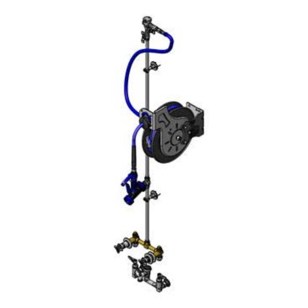 T&S  B-1454  Hose Reel,Base Fct,VB,Piping Kit, Concealed Fct
