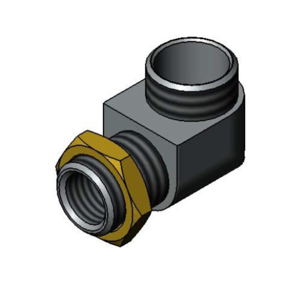T&S  B-1912-01  Elbow & Shank Nut, Swivel out