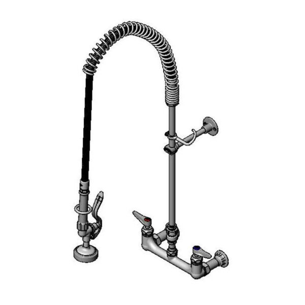 T&S  B-2278-0440-CR  PRU Unit, 8'' Wall mt, Flex Hose