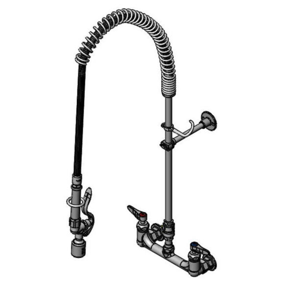 T&S  B-2278-CR-C-EL  PRU, 8'' Wall mt Base, VB, Wall Brkt