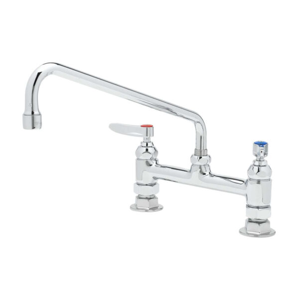 T&S  B-2280  Fct, Deck mt, 8'' Cntrs, 12'' Swing Nozzle, Eternas
