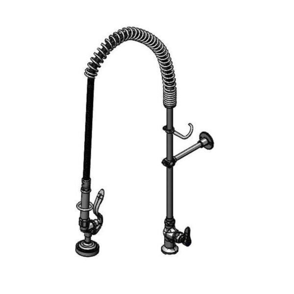 T&S  B-2285-B-18R  PRU, Spring , Deck mt, 1- Temp ctrl, Wall Brkt