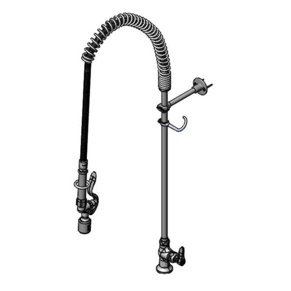T&S  B-2285-BC  PRU, Deck mt, 1- Temp ctrl, Low-Flow Spray, Wall Brkt