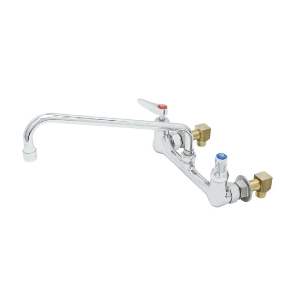 T&S  B-2299-CR-EK  8'' Wall mt mix Fct, Ceramas, 14'' Swing Nozzle