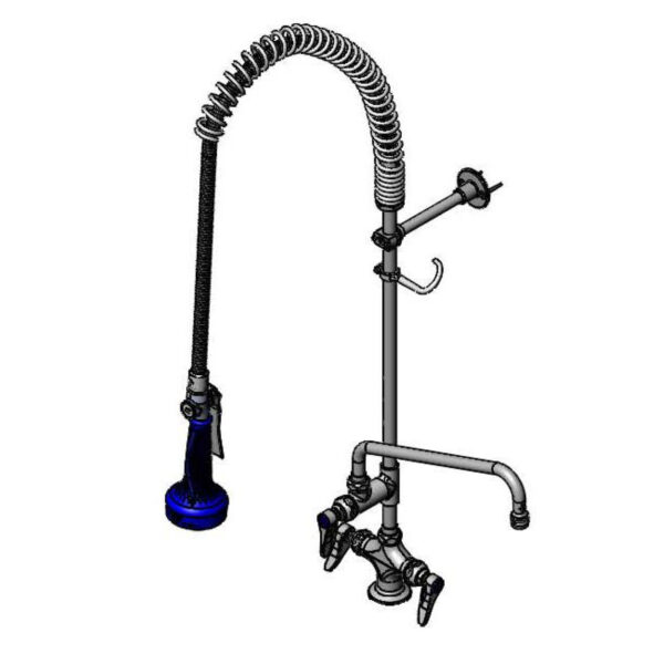 T&S  B-2338-08  PRU Unit: 1-Hole Base W/ Spreader, Wall Brkt