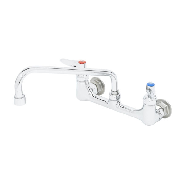 T&S  B-2342-VF22-CR  8'' Wall mt Fct, Ceramas 10'' Swing Nozzle