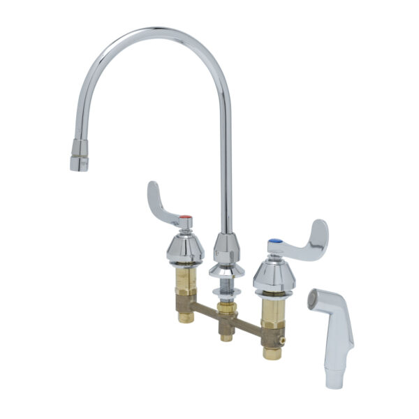 T&S  B-2347-05  Medical Fct W/Sidespray, 8'' Cntrs, Swivel G.N.