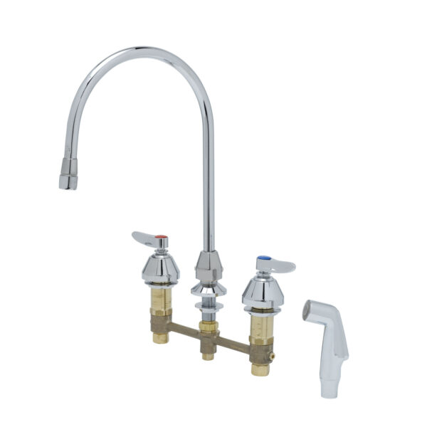T&S  B-2347-05-LVR  Medical Fct W/ Sidespray, 8'' Cntrs, Swivel G.N.