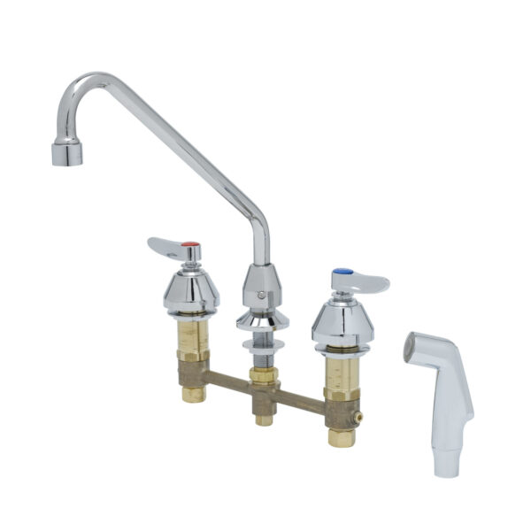 T&S  B-2365  8''C/C WideSpr Concealed Fct,9''Swing Nzl,Sidespray