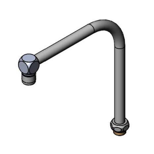 T&S  B-2387  Swivel G.N., Non-Splash Aerator, 8-3/8'' Spr