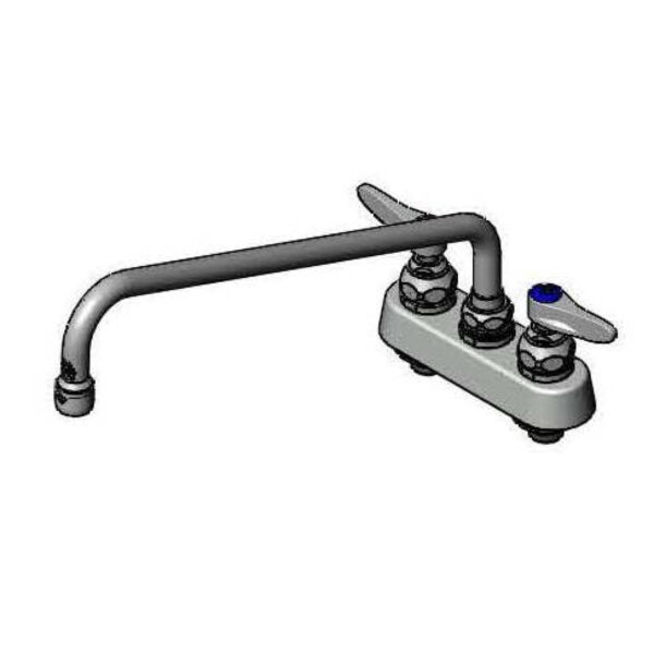 T&S  B-2391  Workboard Fct, Deck mt, 4'' Cntrs, 14'' Swing, Lever