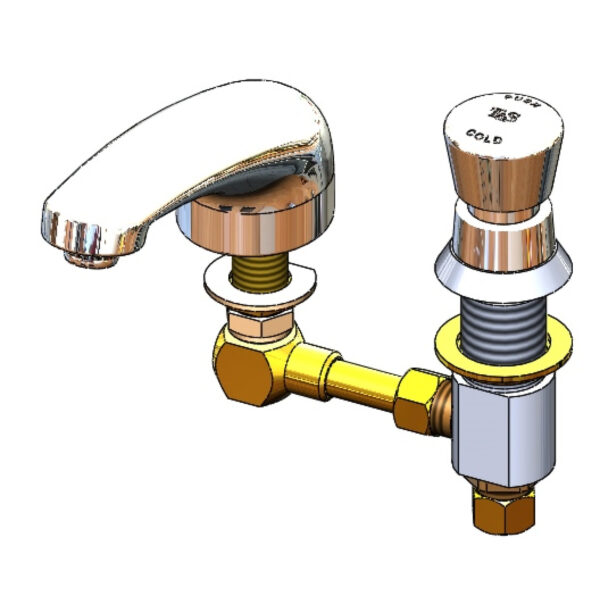 T&S  B-2453  4'' C/C 1- Temp Fct, Push-Button Metering