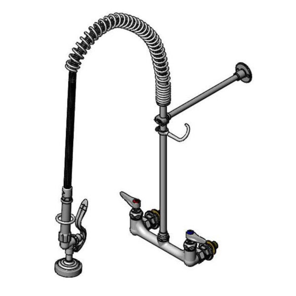 T&S  B-2455  PRU, Overhead Spring, Wall mt, 8'' Cntrs, 12'' Wall Brkt