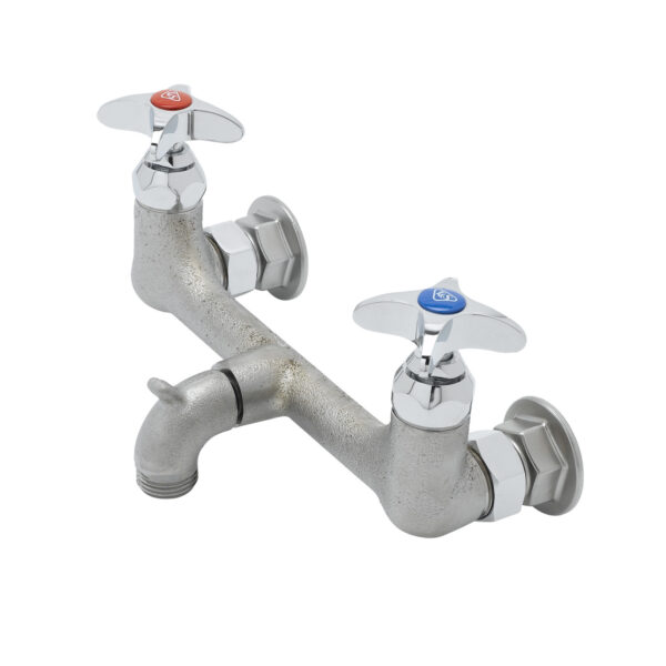 T&S  B-2480  Service Sink Fct, GH out, 4-Arm Handles,   Finish