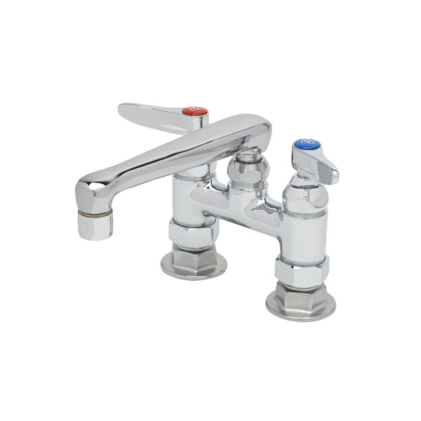 T&S  B-2501  mix Fct, 4'' Deck mt w/ spout
