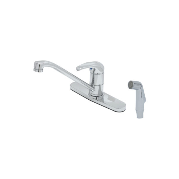 T&S  B-2730-07  1- Lever, Sidespray,  7' Hose, 9'' Spout, Swivel Base