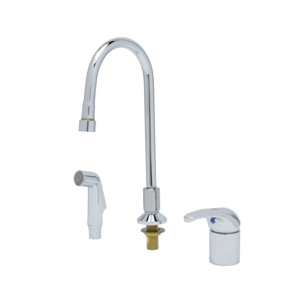 T&S  B-2744  1- Lever Side mt ctrl, Sidespray, Rigid G.N.
