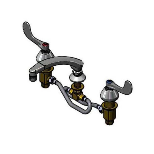 T&S  B-2865-05-0CS8  Medical Fct, 12'' Flex Lines, 8'' Swivel Cast Spout