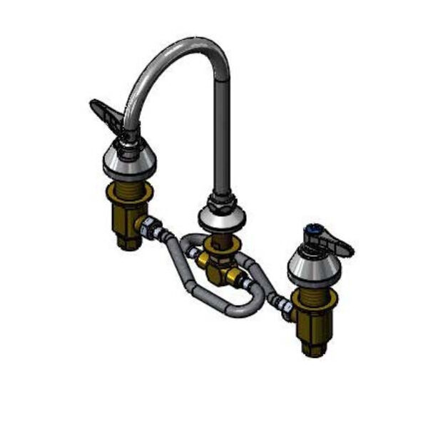T&S  B-2865-05-XACRL  Medical Fct, 12'' Flex Lines, Ceramas, Swivel