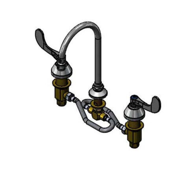 T&S  B-2865-05CRV05  Medical Fct, 12'' Flex Lines, Ceramas, Swivel G.N.