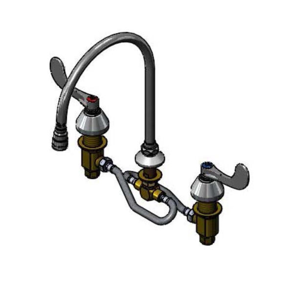 T&S  B-2865-09CRVL22  Medical Fct, 12'' Flex Lines, Ceramas, Swivel G.N.