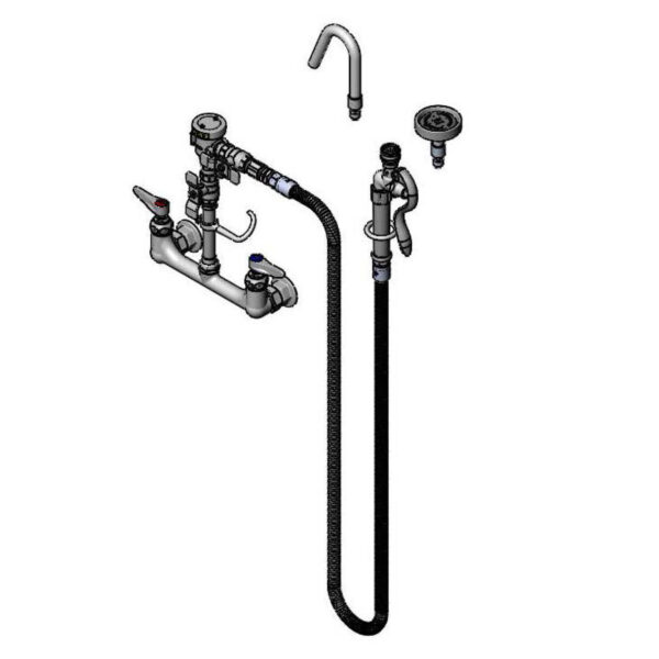T&S  B-2892-QDSV  8'' C/C Wall mt Pot/Kettle Filler