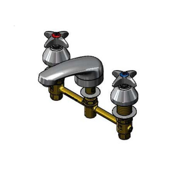 T&S  B-2990-175F  Lav Fct, Concealed Body, 8'' Cntrs, Basin Spout, 4-Arm