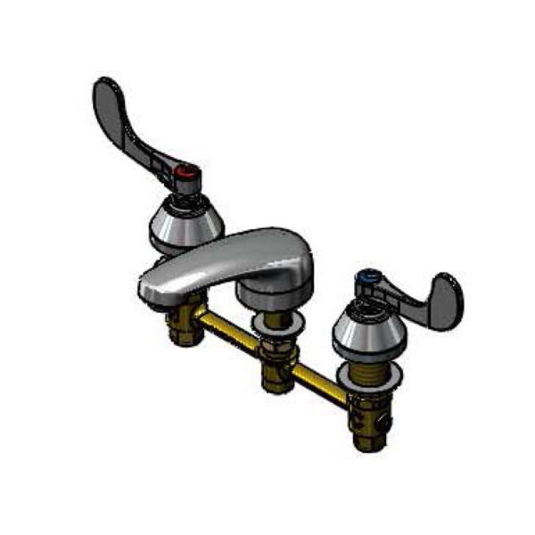 T&S  B-2990-BWH4CR  Lav Fct,8''Cc,Concealed Bodies,5'' Cast Spout,Ceramic cart