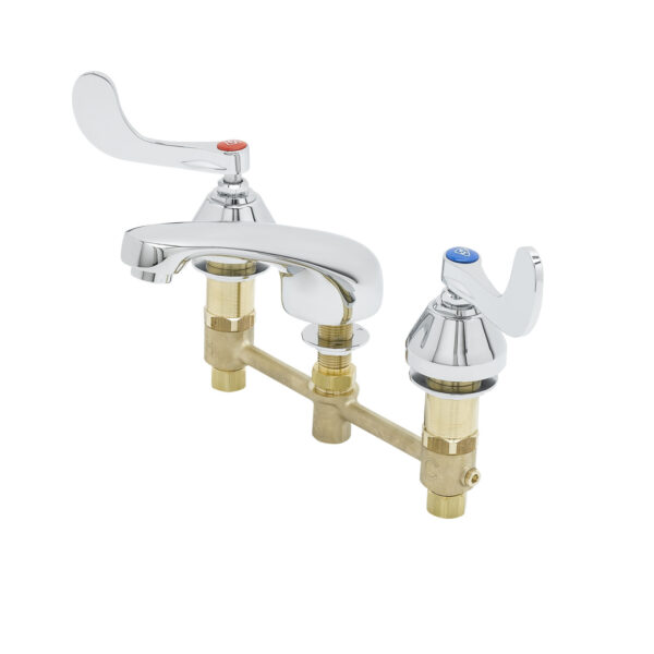T&S  B-2990-WH4-VF05  Lav Fct, Concealed Body, 8'' Cntrs, Cast Spout