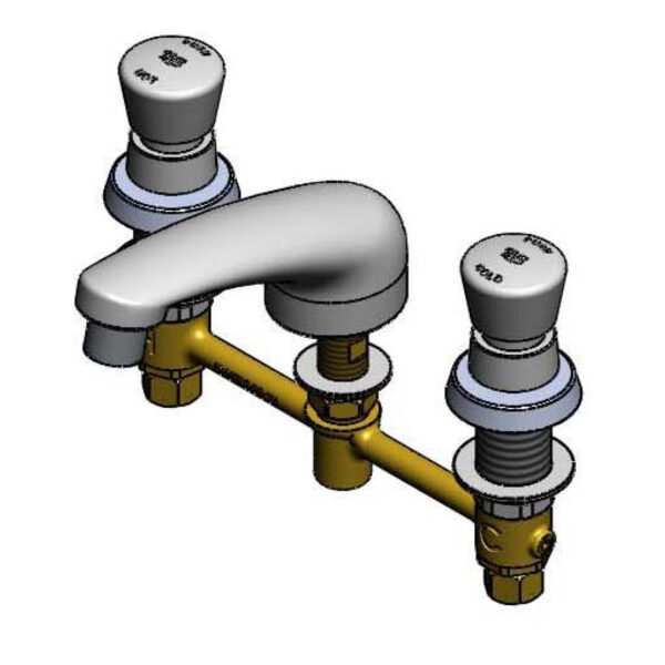 T&S  B-2991-VR  Lav Fct, 8'' Concealed WideSpr, Metering, Cast Spout