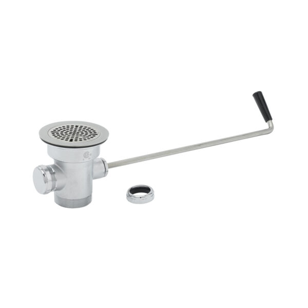 T&S  B-3942-XL  Waste Drain Vlv, L. Twist Handle, 3'' X 2