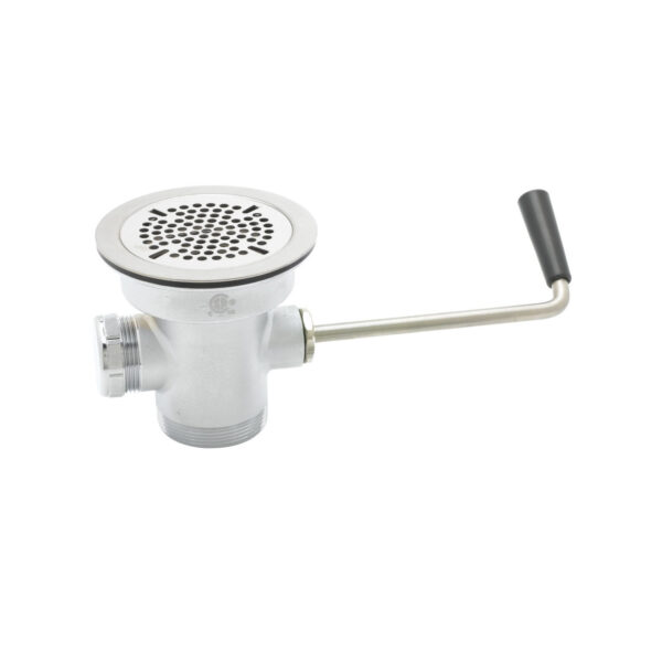 T&S  B-3942-XS  Waste Drain Vlv, Short Twist Handle, 3'' X 2