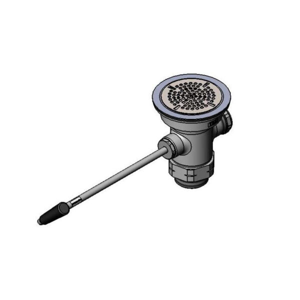T&S  B-3950-BSP  Twist Waste Vlv, 3-1/2'' sink opening, 2'' drain