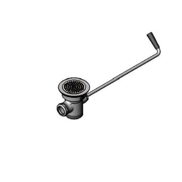 T&S  B-3952-XL  Waste Drain Vlv, Long Twist Handle, 3-1/2'' X 2