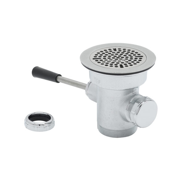 T&S  B-3962-XS  Waste Drain Vlv, Short Lever Handle, 3'' X 2
