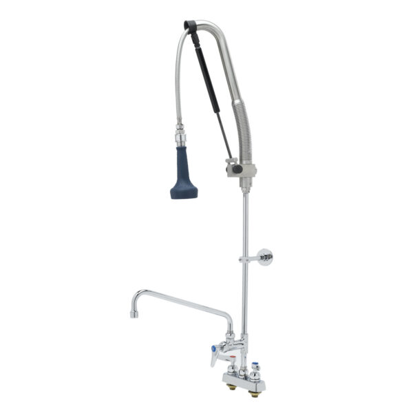 T&S  B-5110-12-CRB8P  Pull-Down PRU w/ 12'' ADF, Cerama cart,Lever, WallBrkt