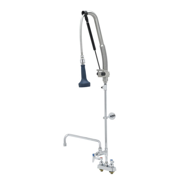 T&S  B-5110-12CRB8TP  Pull-Down PRU w/ 12'' ADF, Cerama cart,Lever, WallBrkt