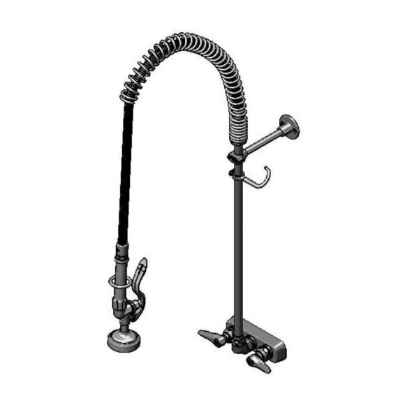 T&S  B-5115-B-22R  4'' Wall mt Workboard PRU, Eternas w/ Spring Checks