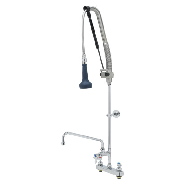 T&S  B-5120-12-CRB8P  Pull-Down PRU w/ 12'' ADF, Cerama cart,Lever, WallBrkt