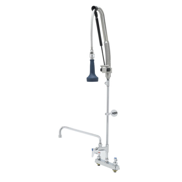 T&S  B-5120-12CRB8TP  Pull-Down PRU w/ 12'' ADF, Cerama cart,Lever, WallBrkt