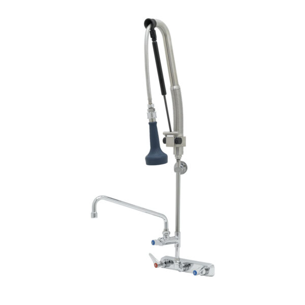 T&S  B-5125-12-CRB8P  Pull-Down PRU w/ 12'' ADF, Cerama cart,Lever, WallBrkt