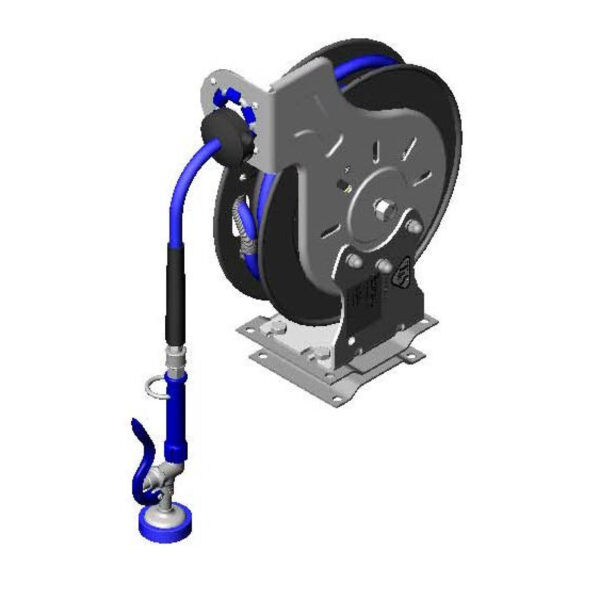 T&S  B-7232-01-PPB  3/8'' x 35' Open coat Reel w/ Painted Pivot Bracket